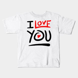 I Love You Red Kids T-Shirt